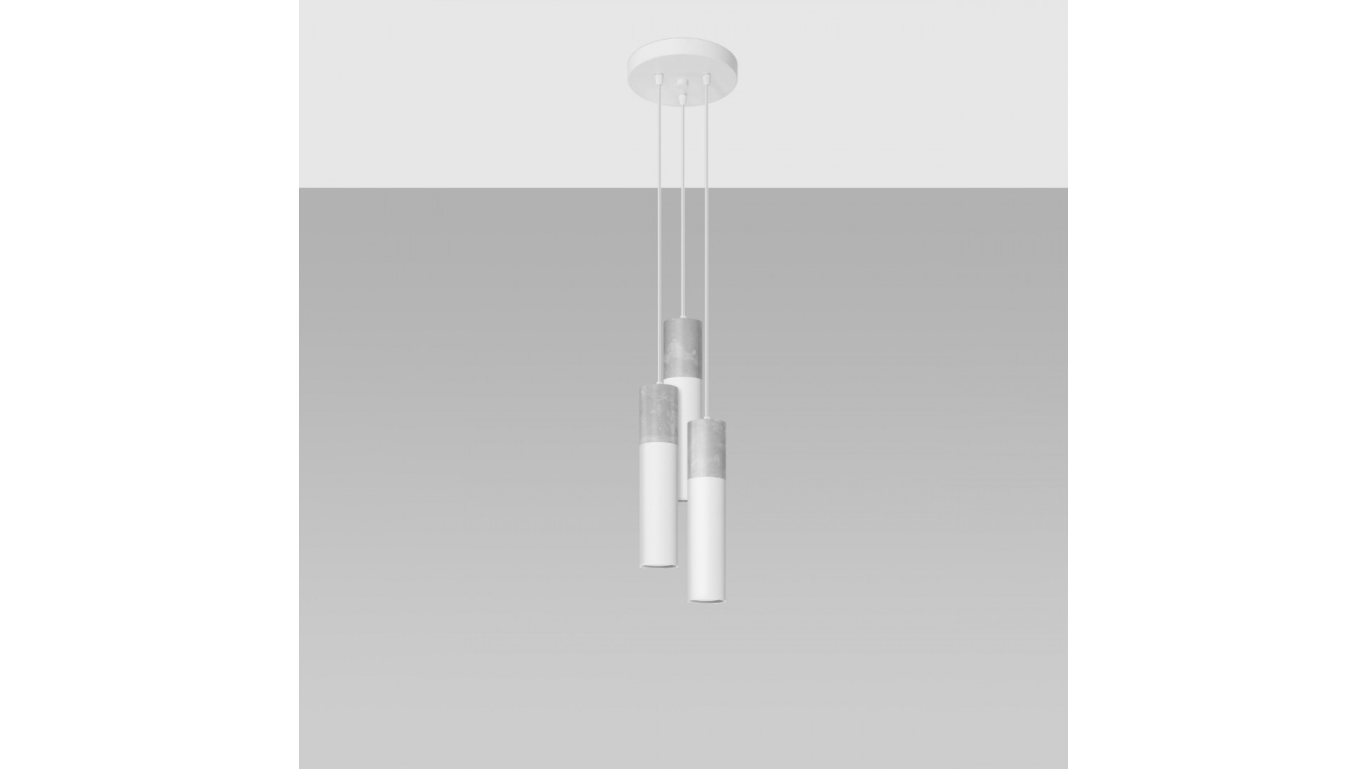 Lampa wisząca BORGIO 3P biały Sollux SL.1080