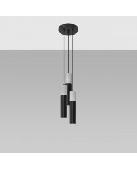 Lampa wisząca BORGIO 3P czarny Sollux SL.1081