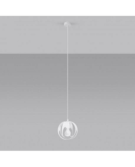 Lampa wisząca TULOS 1 biała Sollux SL.1083