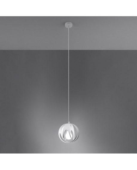 Lampa wisząca TULOS 1 biała Sollux SL.1083
