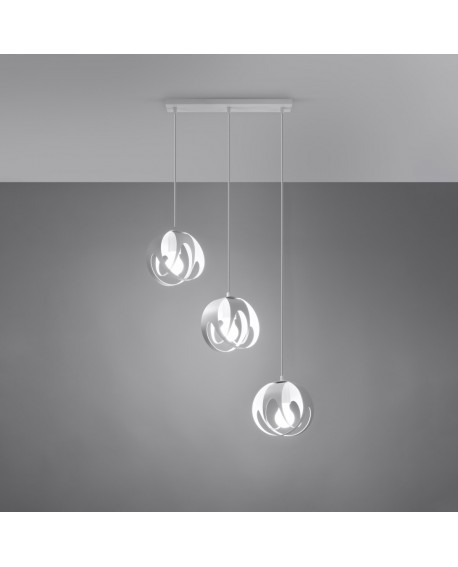Lampa wisząca TULOS 3L biała Sollux SL.1085