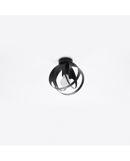 Plafon TULOS czarny Sollux SL.1086