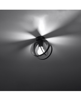 Plafon TULOS czarny Sollux SL.1086