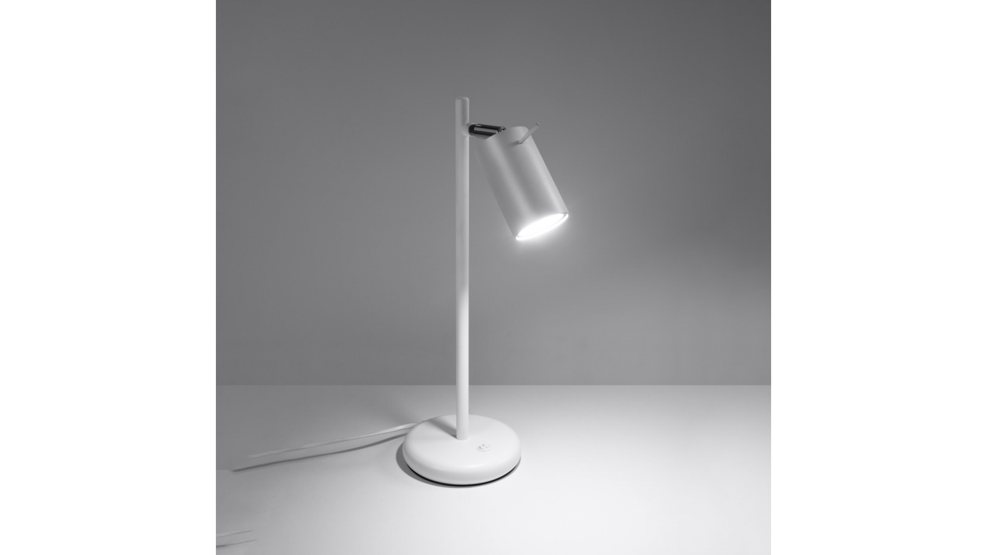 Lampa biurkowa RING biała Sollux SL.1090