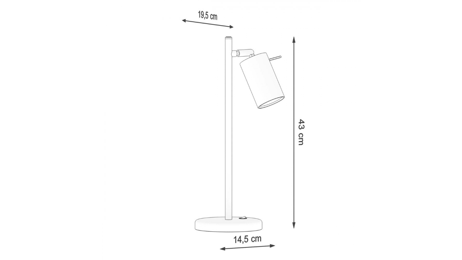 Lampa biurkowa RING biała Sollux SL.1090