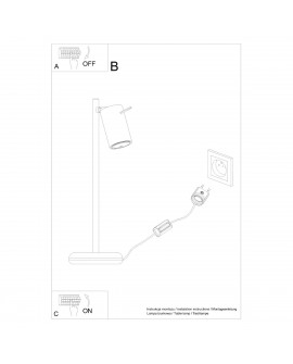 Lampa biurkowa RING biała Sollux SL.1090