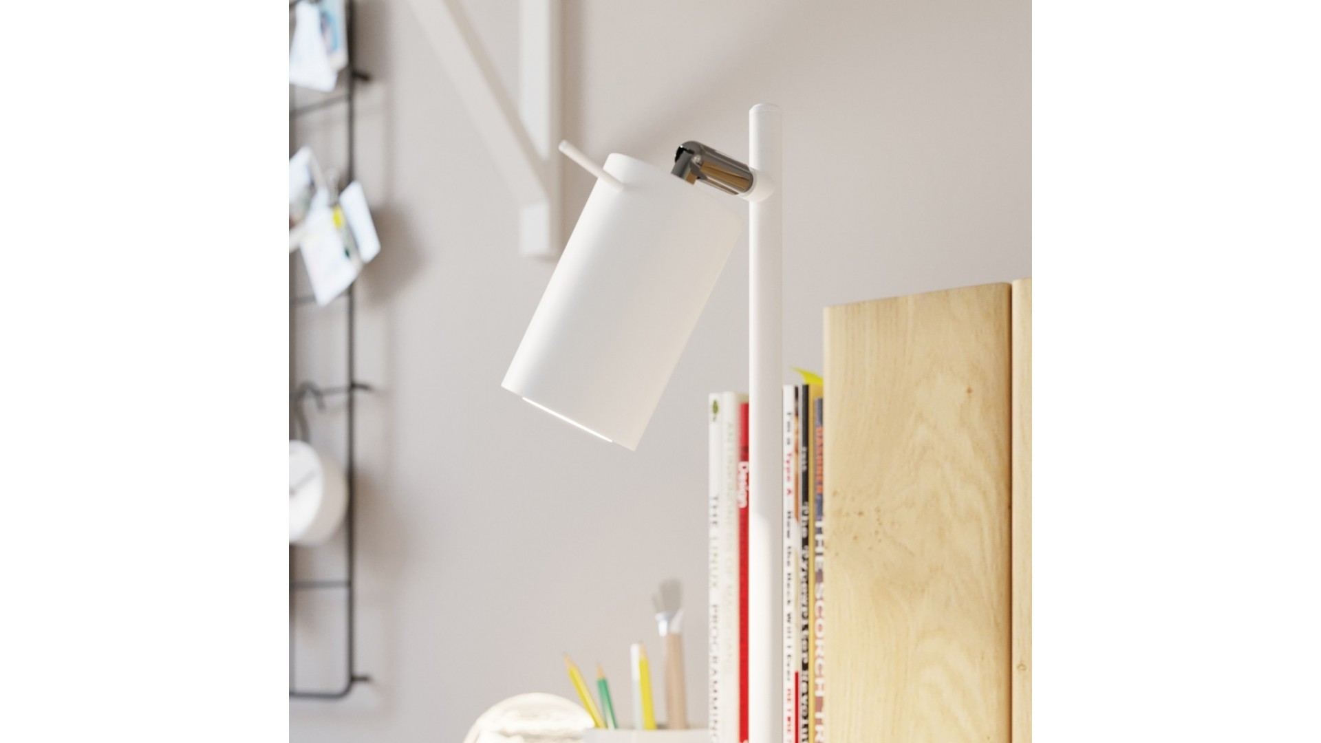 Lampa biurkowa RING biała Sollux SL.1090