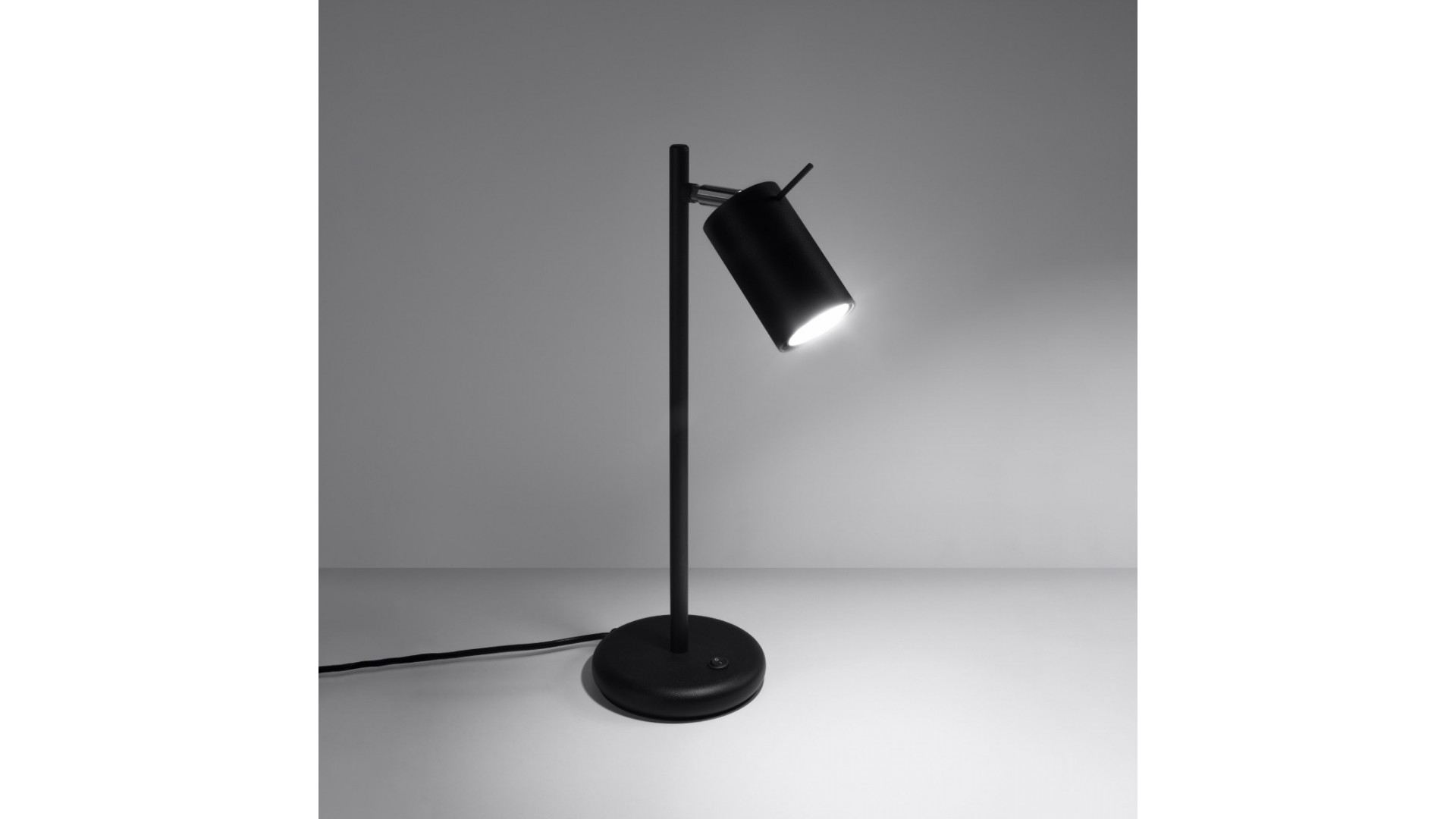 Lampa biurkowa RING czarna Sollux SL.1091