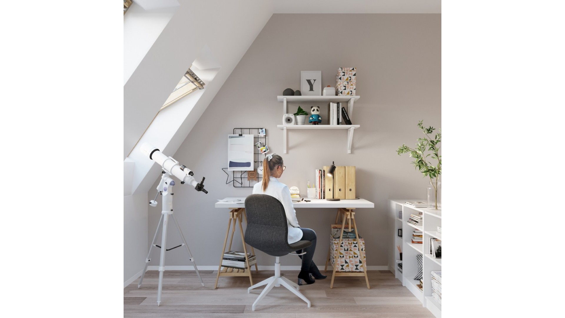 Lampa biurkowa RING czarna Sollux SL.1091