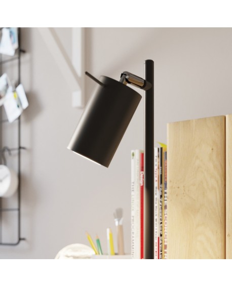Lampa biurkowa RING czarna Sollux SL.1091