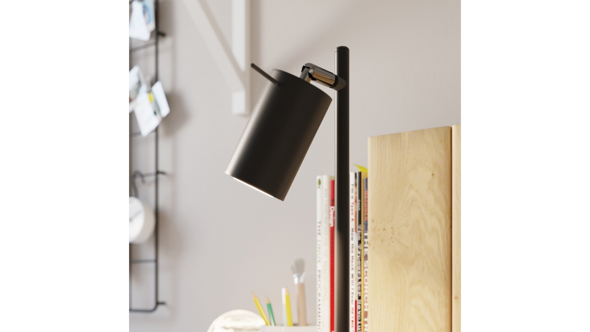Lampa biurkowa RING czarna Sollux SL.1091