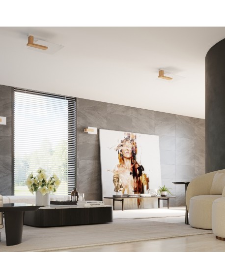 Plafon LAPPO naturlane drewno Sollux SL.1095