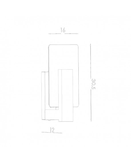 Kinkiet LAPPO wenge Sollux SL.1096