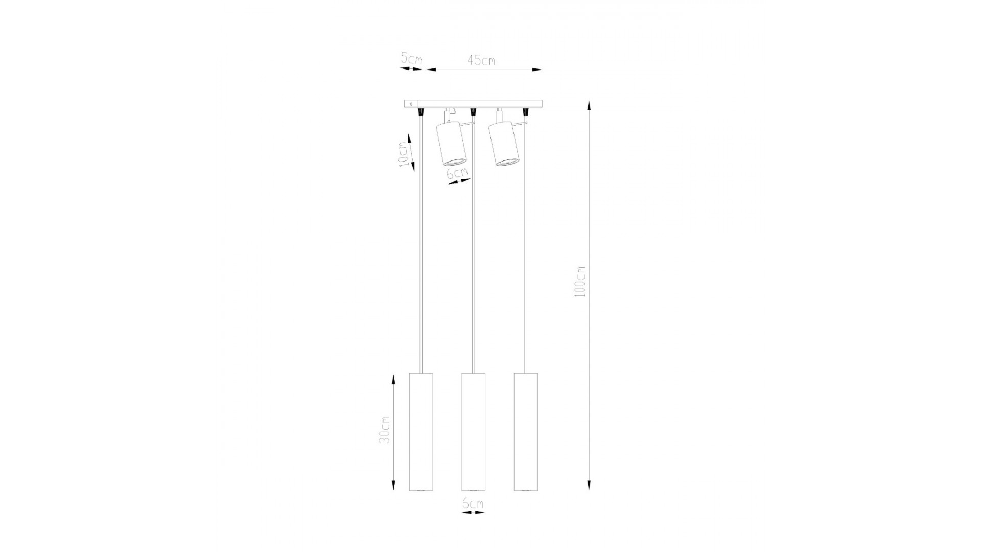 Lampa wisząca RING 3 biały Sollux SL.1098