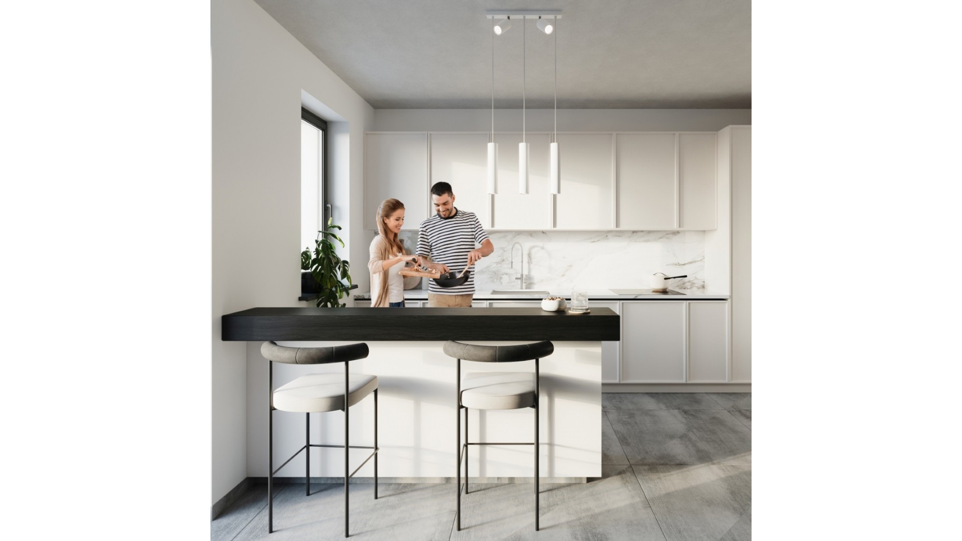 Lampa wisząca RING 3 biały Sollux SL.1098