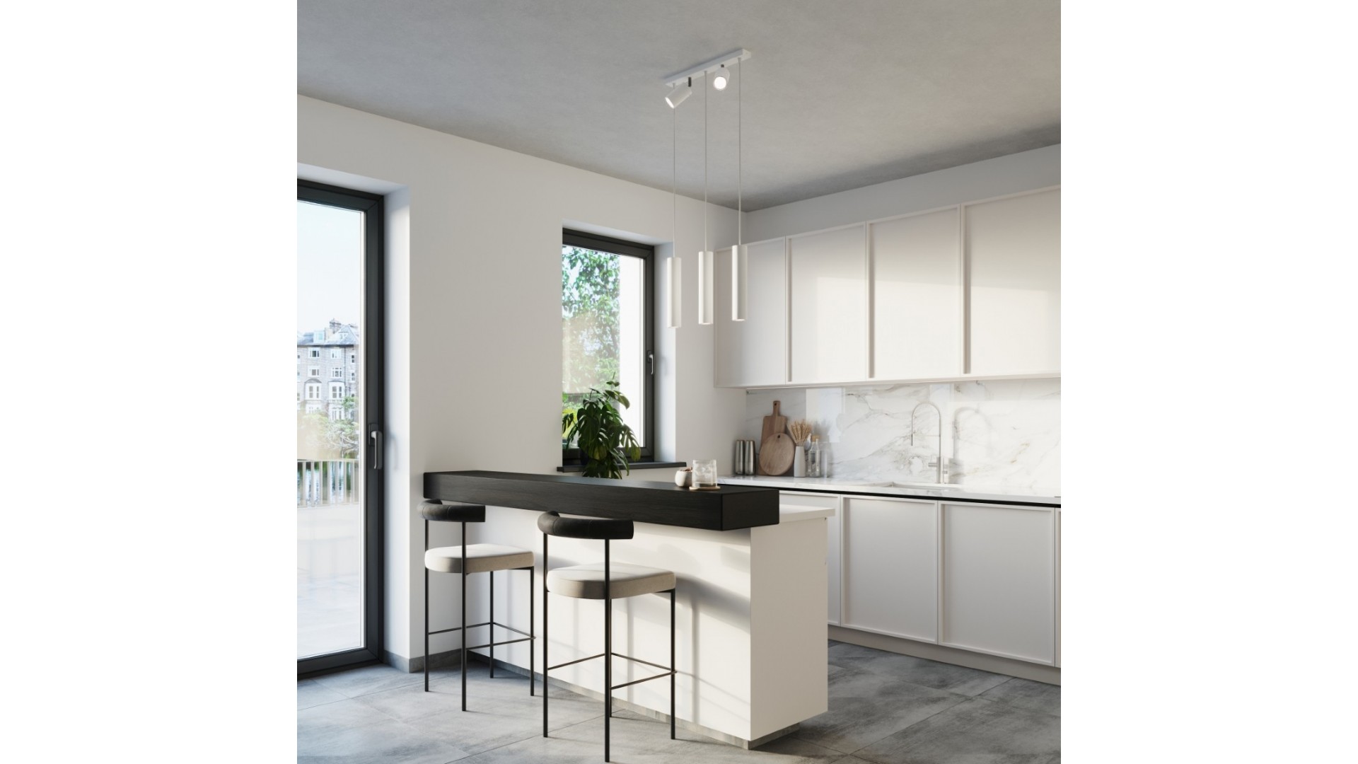 Lampa wisząca RING 3 biały Sollux SL.1098