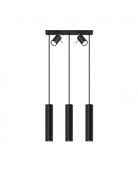 Lampa wisząca RING 3 czarny Sollux SL.1099