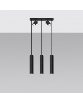 Lampa wisząca RING 3 czarny Sollux SL.1099