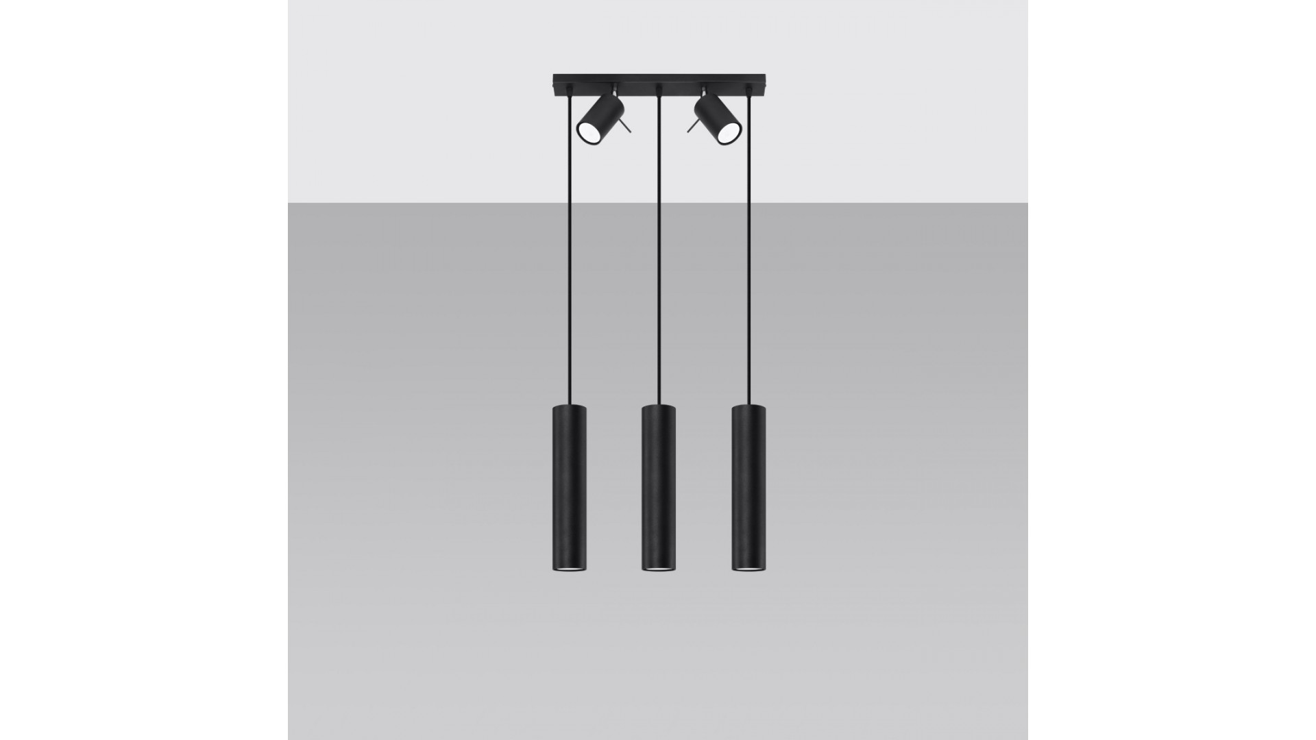 Lampa wisząca RING 3 czarny Sollux SL.1099