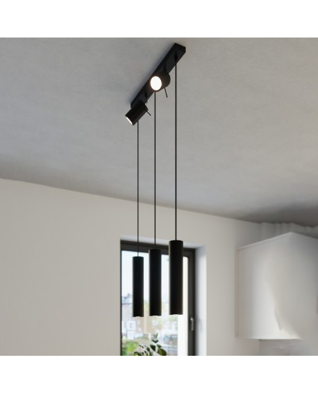Lampa wisząca RING 3 czarny Sollux SL.1099