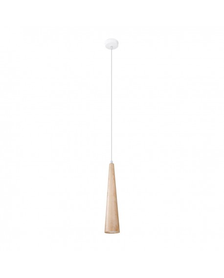 Lampa wisząca SULA 1 naturalne drewno Sollux SL.1100