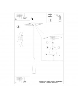 Lampa wisząca SULA 1 naturalne drewno Sollux SL.1100