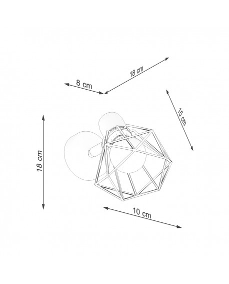 Kinkiet ARTEMIS 1 biały Sollux SL.1102