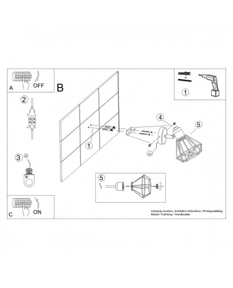 Kinkiet ARTEMIS 1 biały Sollux SL.1102