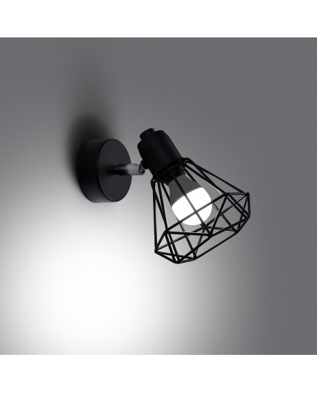 Kinkiet ARTEMIS 1 czarny Sollux SL.1105