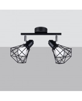 Plafon ARTEMIS 2 czarny Sollux SL.1106