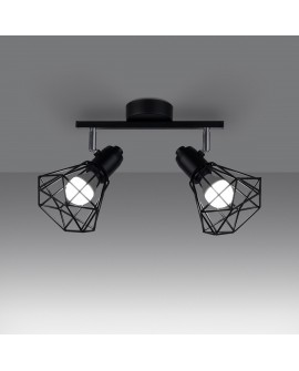 Plafon ARTEMIS 2 czarny Sollux SL.1106