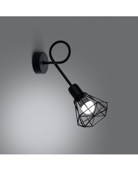 Kinkiet ARTEMIS 1S czarny Sollux SL.1108