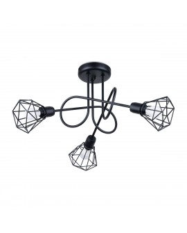 Żyrandol ARTEMIS 3S czarny Sollux SL.1109