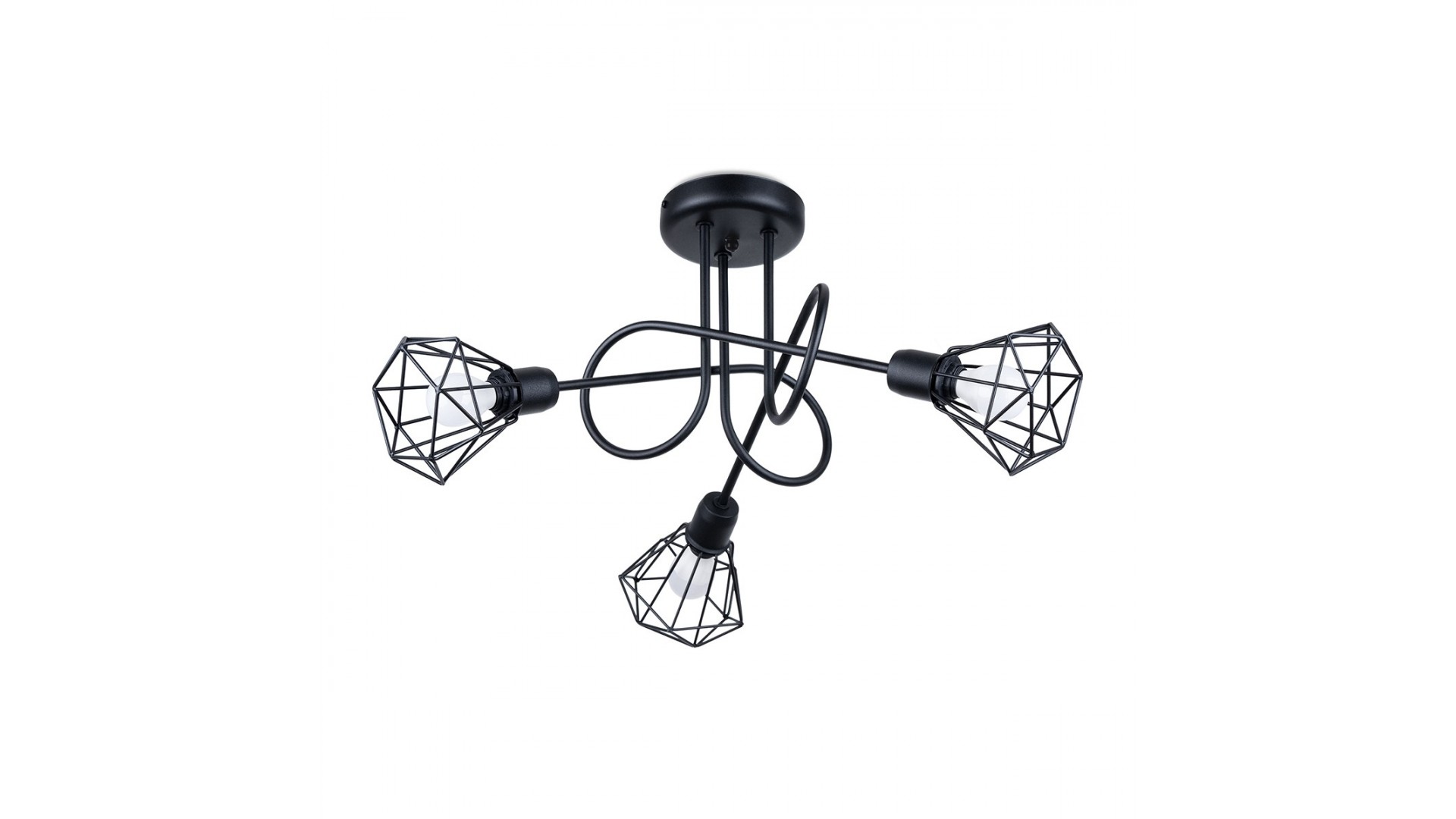 Żyrandol ARTEMIS 3S czarny Sollux SL.1109