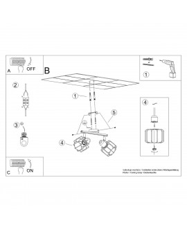 Plafon BELUCI 2 biały Sollux SL.1112
