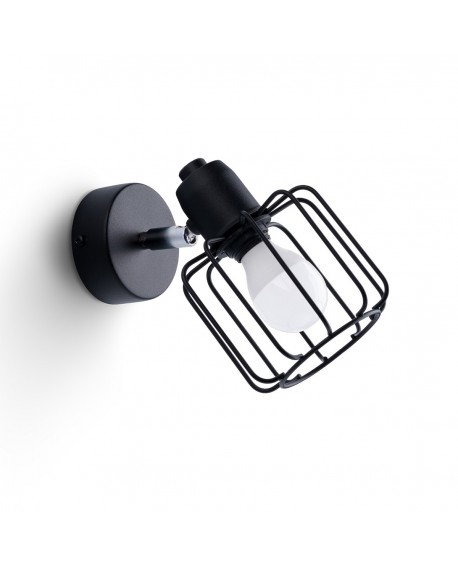 Kinkiet BELUCI 1 czarny Sollux SL.1114