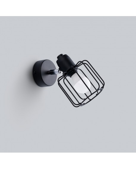 Kinkiet BELUCI 1 czarny Sollux SL.1114