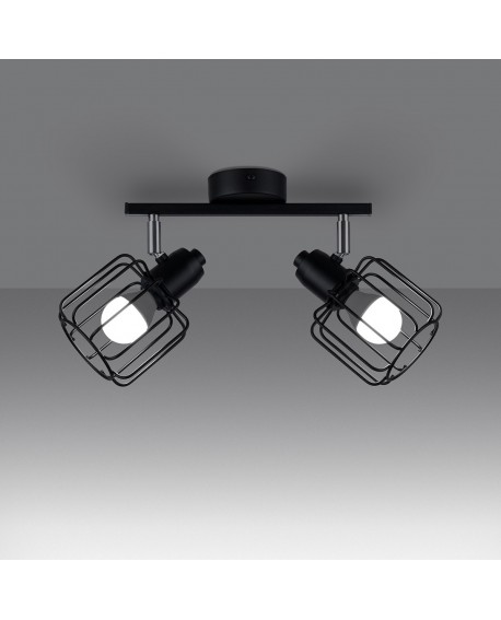 Plafon BELUCI 2 czarny Sollux SL.1115