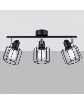 Plafon BELUCI 3 czarny Sollux SL.1116