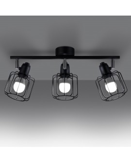 Plafon BELUCI 3 czarny Sollux SL.1116