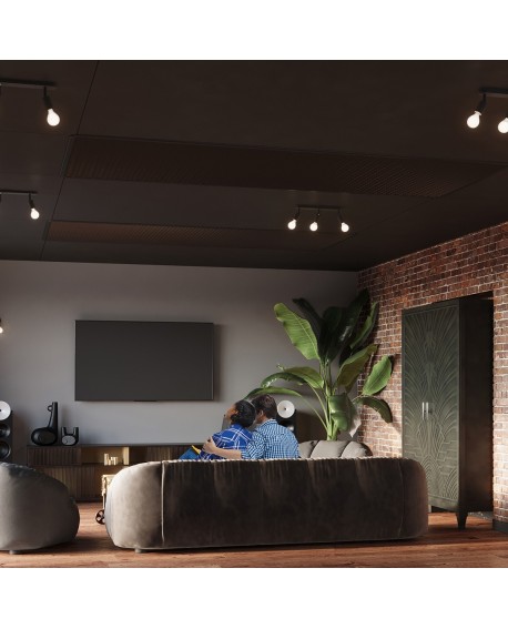 Plafon FORNES 3 czarny Sollux SL.1122