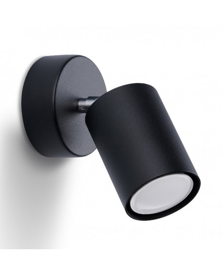 Kinkiet LEMMI 1 czarny Sollux SL.1126