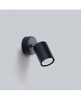 Kinkiet LEMMI 1 czarny Sollux SL.1126