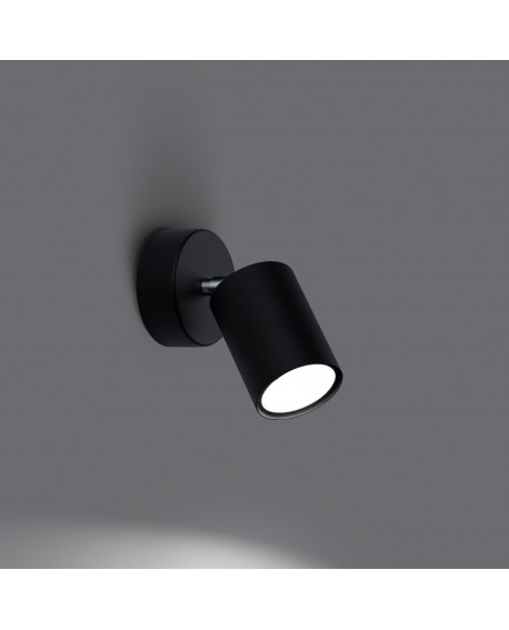 Kinkiet LEMMI 1 czarny Sollux SL.1126