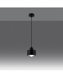 Lampa wisząca SAVAR 1 czarna Sollux SL.1132