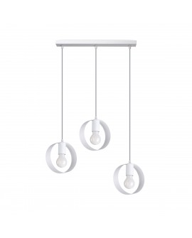 Lampa wisząca TITRAN 3 biała Sollux SL.1138