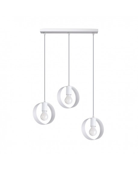 Lampa wisząca TITRAN 3 biała Sollux SL.1138