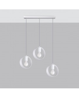 Lampa wisząca TITRAN 3 biała Sollux SL.1138