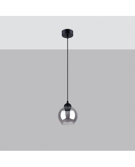Lampa wisząca ALINO 1 czarna Sollux SL.1141