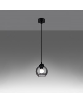 Lampa wisząca ALINO 1 czarna Sollux SL.1141